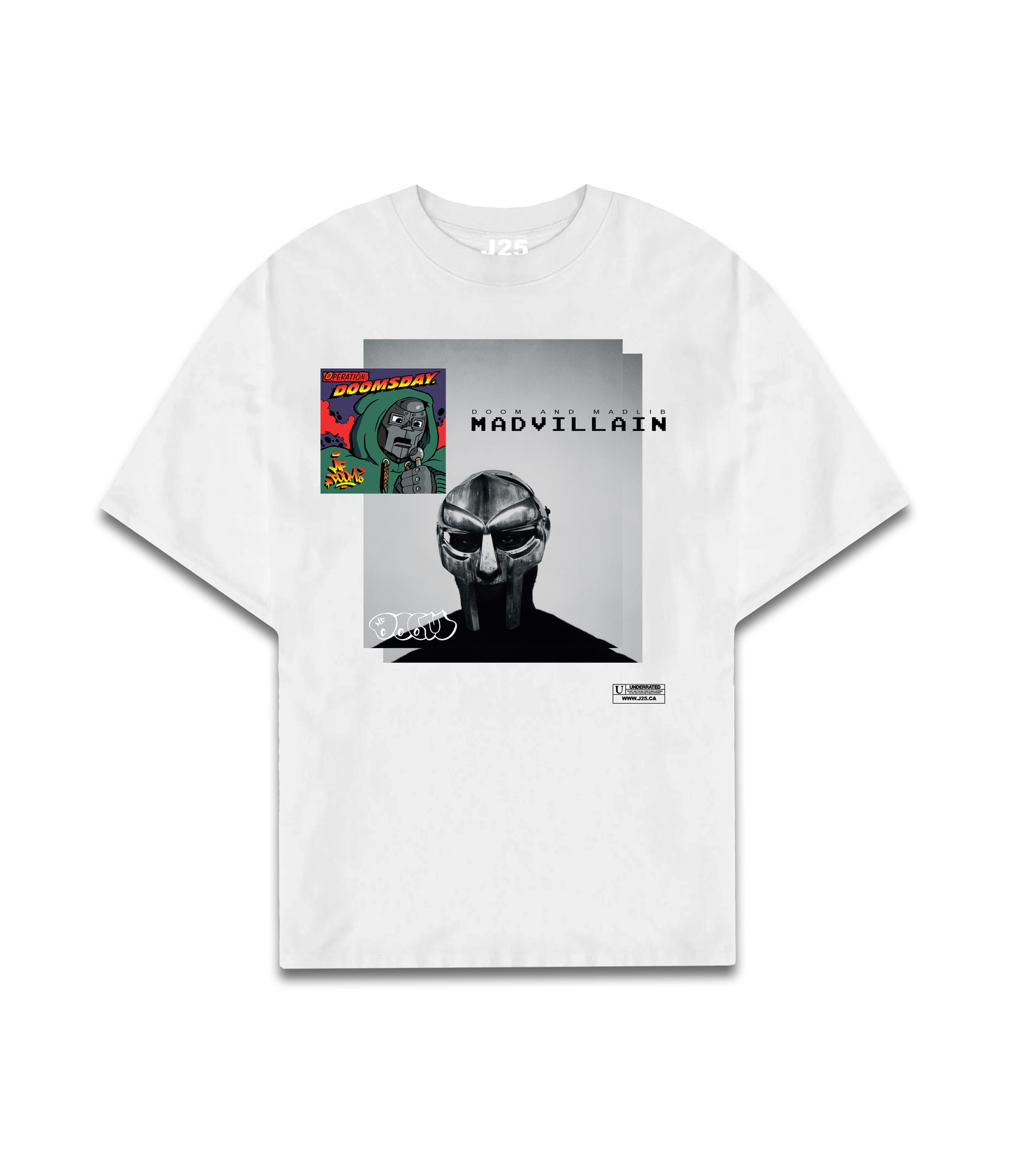 MF DOOM WHITE TEE